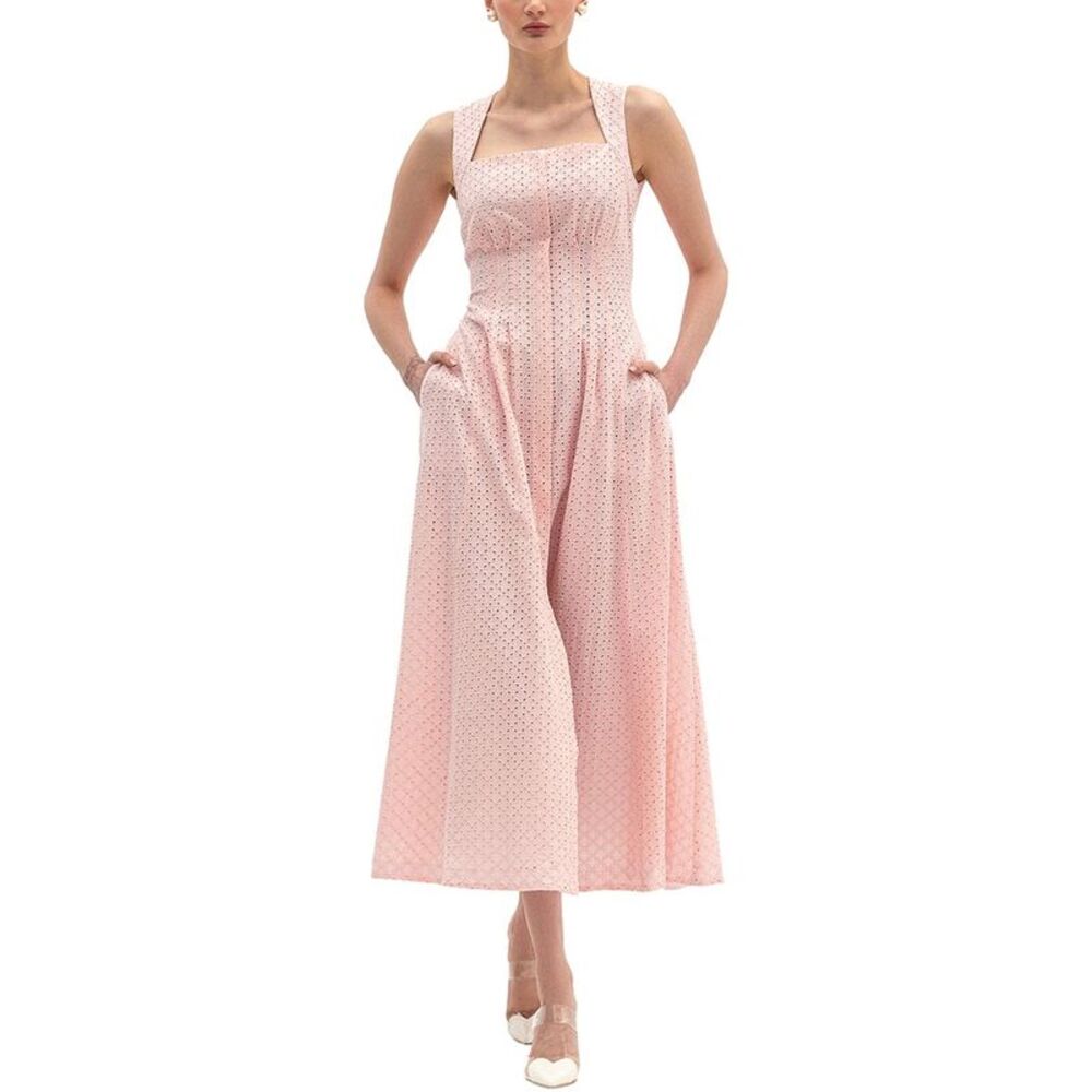 Bgl Womens  Sleeveless Midi Dress, Pink